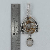 925 Sterling Silver Dendritic Opal Pendant