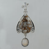 925 Sterling Silver Dendritic Opal Pendant