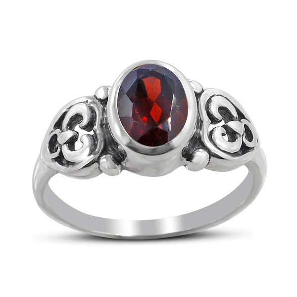 Blue Topaz Silver Rings