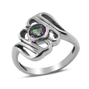 Mystic Quartz Silver Rings