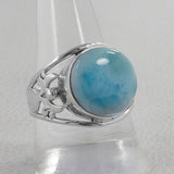 925 Starling Silver Dendritic opal Ring