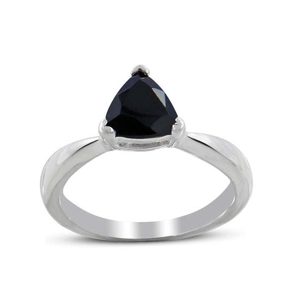 Blue Topaz Silver Rings