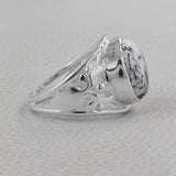 925 Starling Silver Dendritic opal Ring