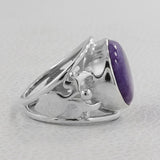 925 Starling Silver Dendritic opal Ring