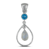 Blue Topaz 925 Silver Pendant