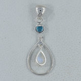 Blue Topaz 925 Silver Pendant