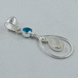 Blue Topaz 925 Silver Pendant