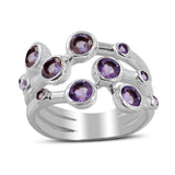 Amethyst Silver Ring