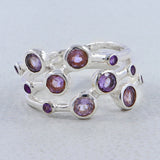 Amethyst Silver Ring