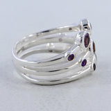 Amethyst Silver Ring