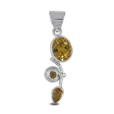 Citrine 925 Sterling Silver Pendant