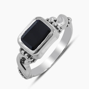 Blue Topaz Silver Rings