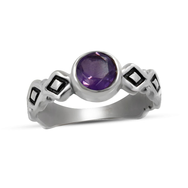 925 Sterling Silver Amethyst Rings