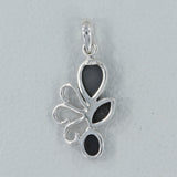 Black Onyx Silver Pendant