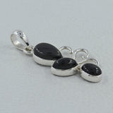 Black Onyx Silver Pendant