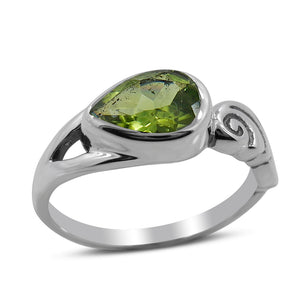 925 Sterling Silver Peridot Rings