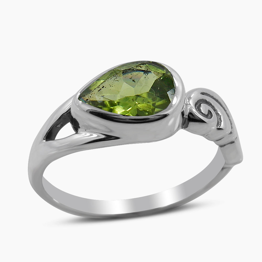 925 Sterling Silver Peridot Rings