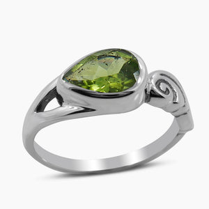 925 Sterling Silver Peridot Rings