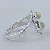 Multicolor Tourmaline Silver Ring