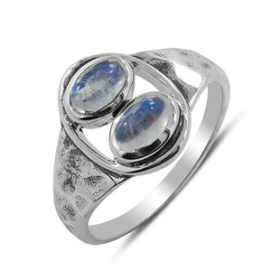 Multicolor Tourmaline Silver Rings