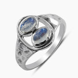 Multicolor Tourmaline Silver Rings