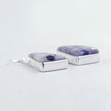 Morado Opal Silver Earrings