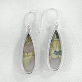 Rain Forest Jasper Silver Earrings