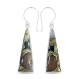 Rain Forest Jasper Silver Earrings