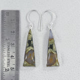 Rain Forest Jasper Silver Earrings