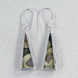 Rain Forest Jasper Silver Earrings