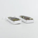 Rain Forest Jasper Silver Earrings