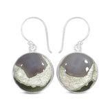 Rain Forest Jasper Silver Earrings