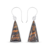 Rock of Ages - Stromatolite Silver Earrings