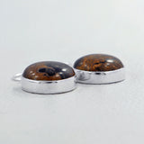 Rock of Ages - Stromatolite Silver Earrings