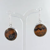 Rock of Ages - Stromatolite Silver Earrings