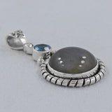 Labradorite Gemstone Silver Pendant