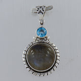 Labradorite Gemstone Silver Pendant