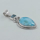 Larimar Sterling Silver Pendant