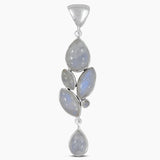 Rainbow Moonstone Silver Pendants