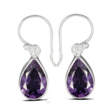 Amethyst Silver Earring