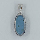 Larimar 925 Sterling Silver Pendant