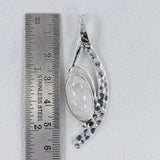 Rainbow Moonstone 925 Silver Pendant