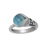 Larimar Silver Rings