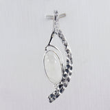 Rainbow Moonstone 925 Silver Pendant