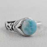 Larimar Silver Rings