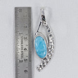 Rainbow Moonstone 925 Silver Pendant