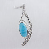 Rainbow Moonstone 925 Silver Pendant