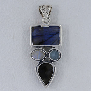 925 Sterling Silver Labradorite Pendants