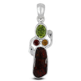 925 Sterling Silver Ammolite Pendant