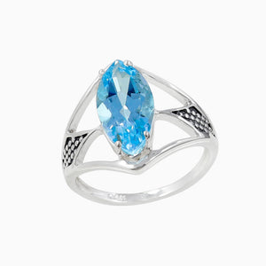 Natural Ruby Silver Rings